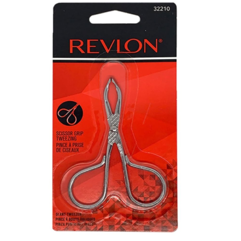3 Pack New Revlon 32210 Slant Tip Perfect Tweezer